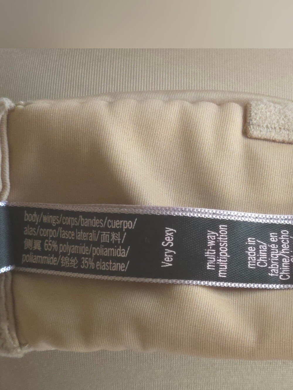 Victoria's Secret Very Sexy Strapless Push-Up Bra Nude Praline 36C Multi-Way - Picture 11 of 13